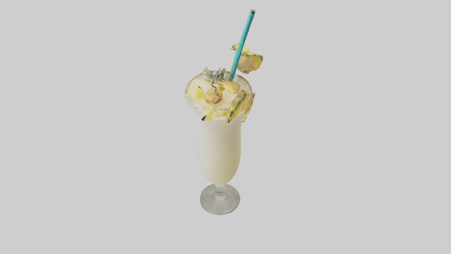 3D model Pina colada model   VR / AR / low-poly