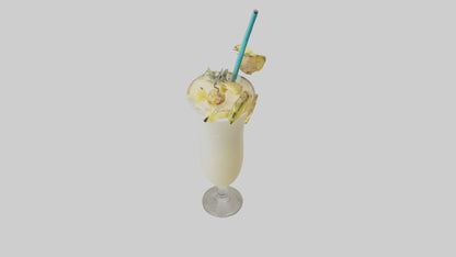 3D model Pina colada model   VR / AR / low-poly