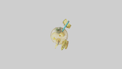 3D model Pina colada model   VR / AR / low-poly