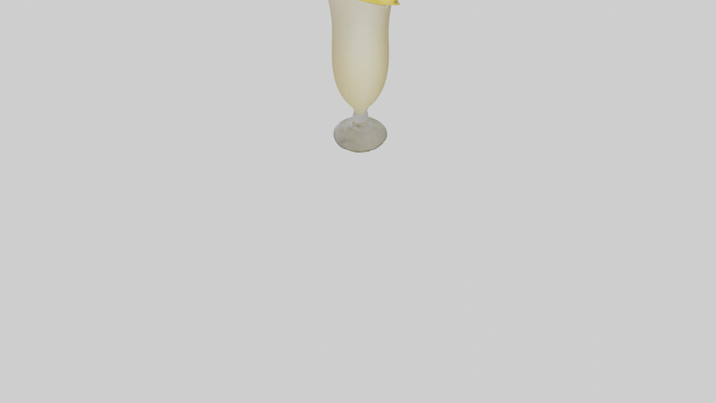 3D model Pina colada model   VR / AR / low-poly