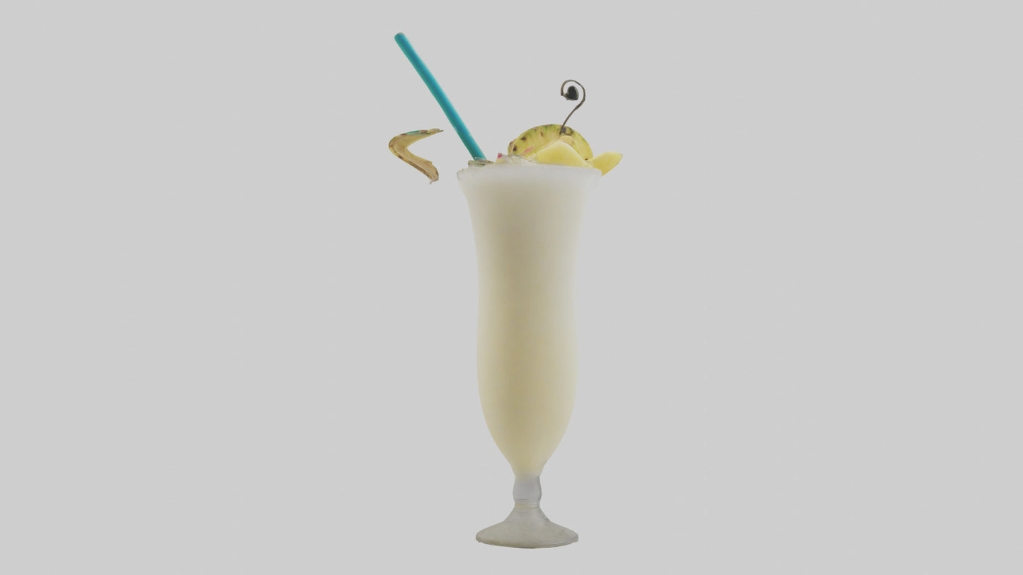 3D model Pina colada model   VR / AR / low-poly