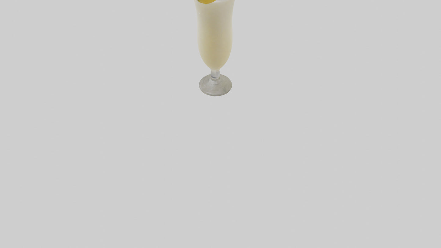 3D model Pina colada model   VR / AR / low-poly