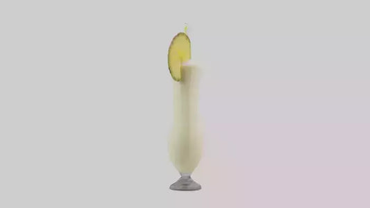 3D model Pina colada smoothie model VR / AR / low-poly
