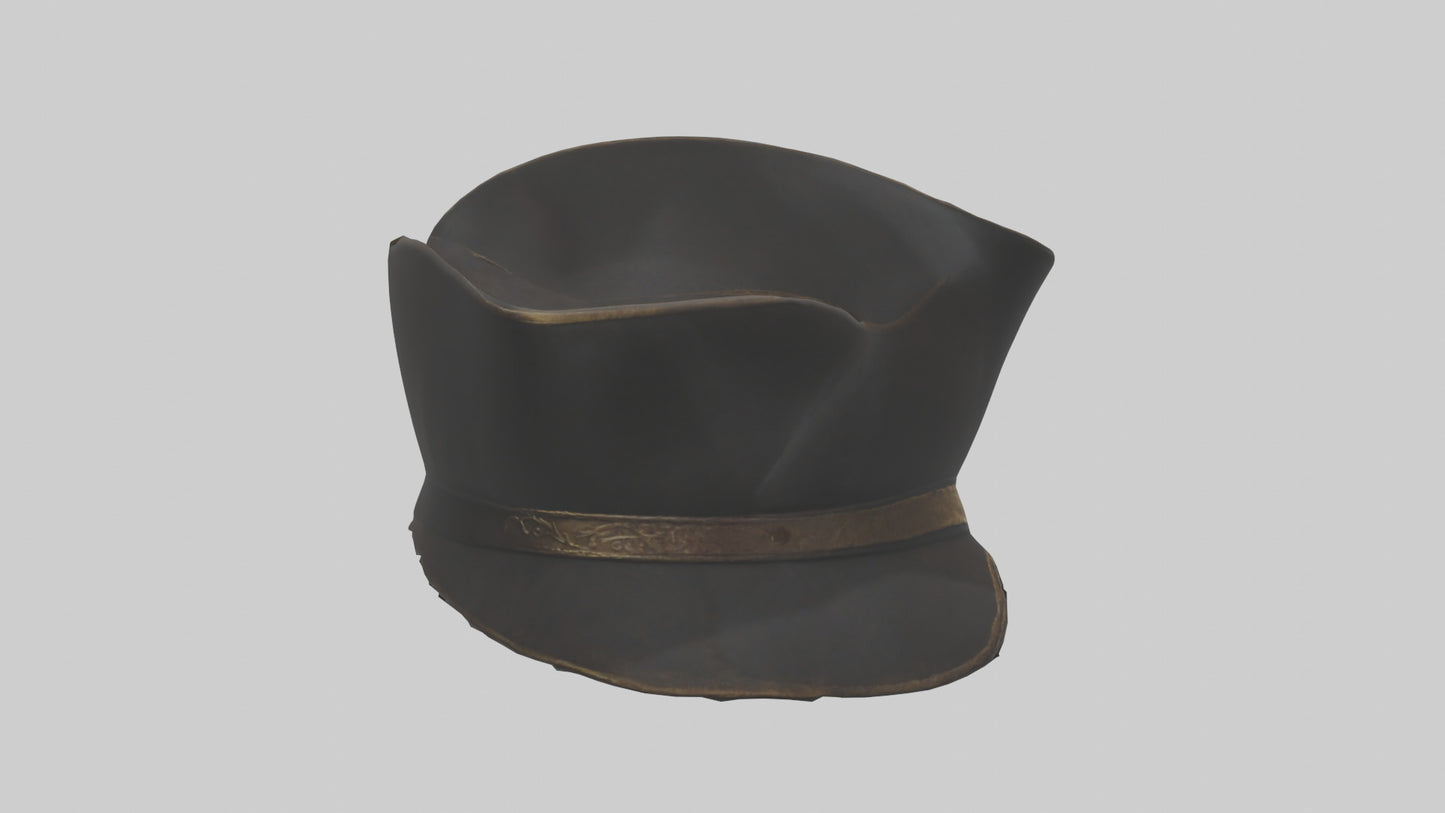 3D model Pirate Hat model VR / AR / low-poly