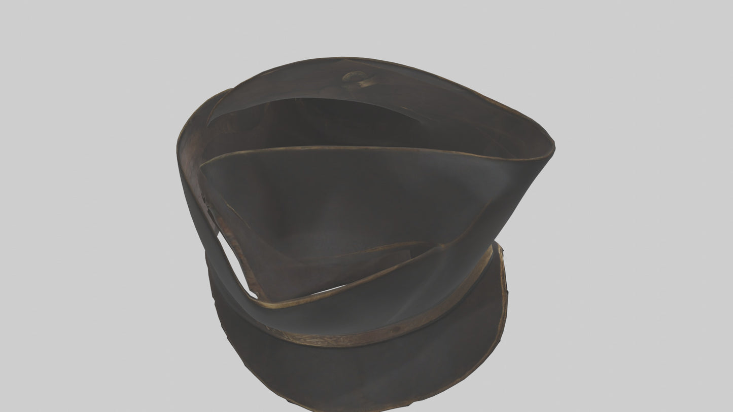 3D model Pirate Hat model VR / AR / low-poly