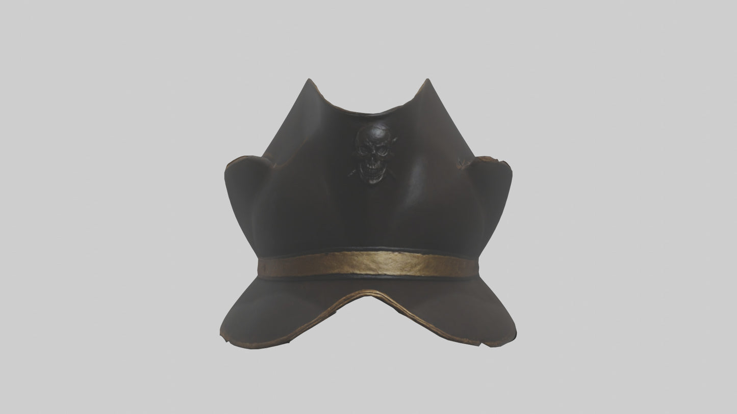 3D model Pirate Hat model VR / AR / low-poly