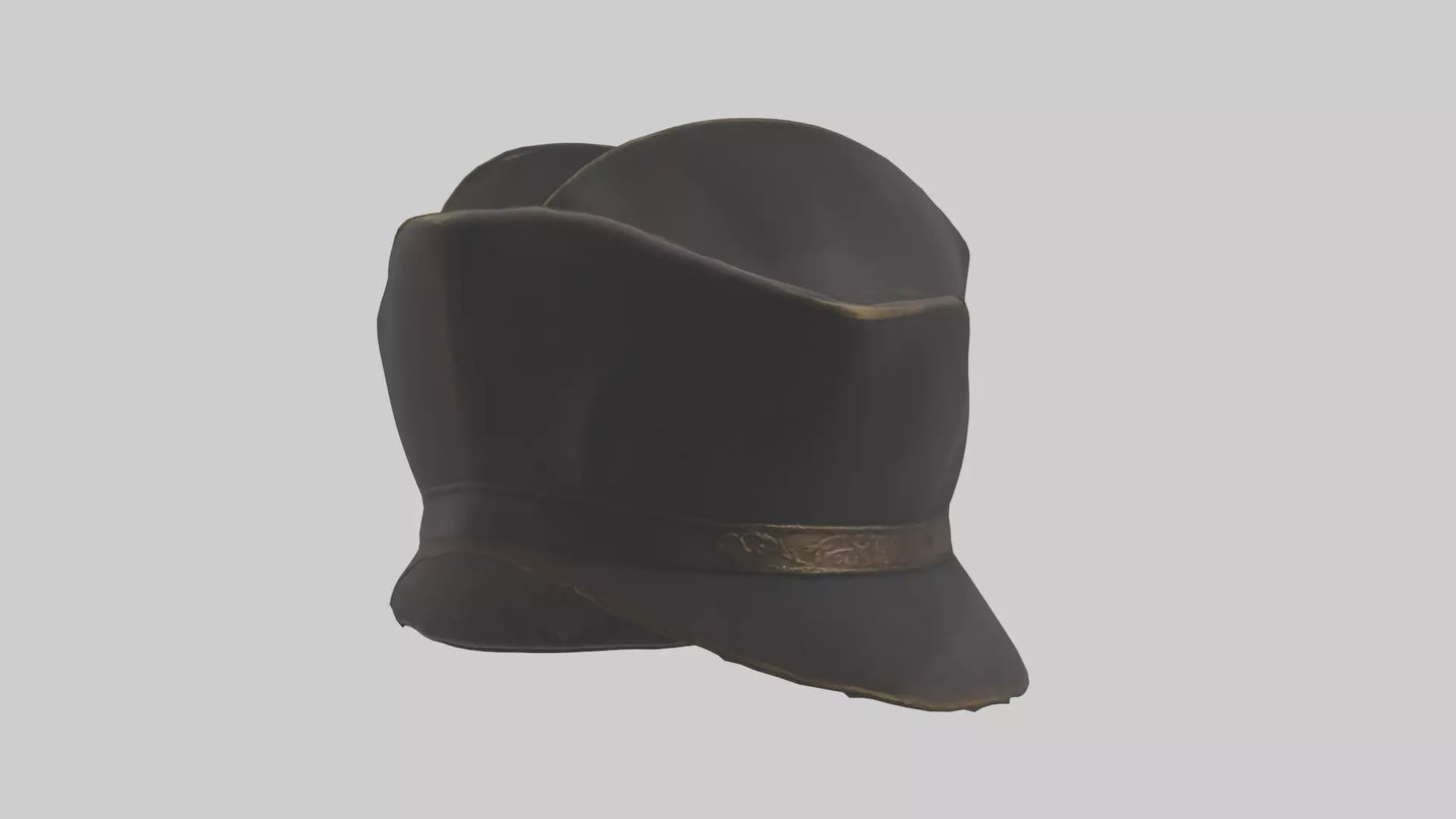 3D model Pirate Hat model VR / AR / low-poly