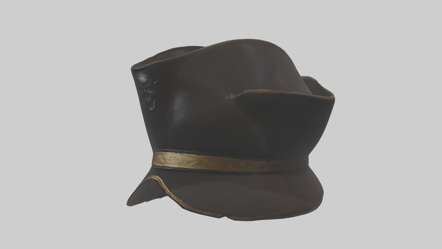 3D model Pirate Hat model VR / AR / low-poly