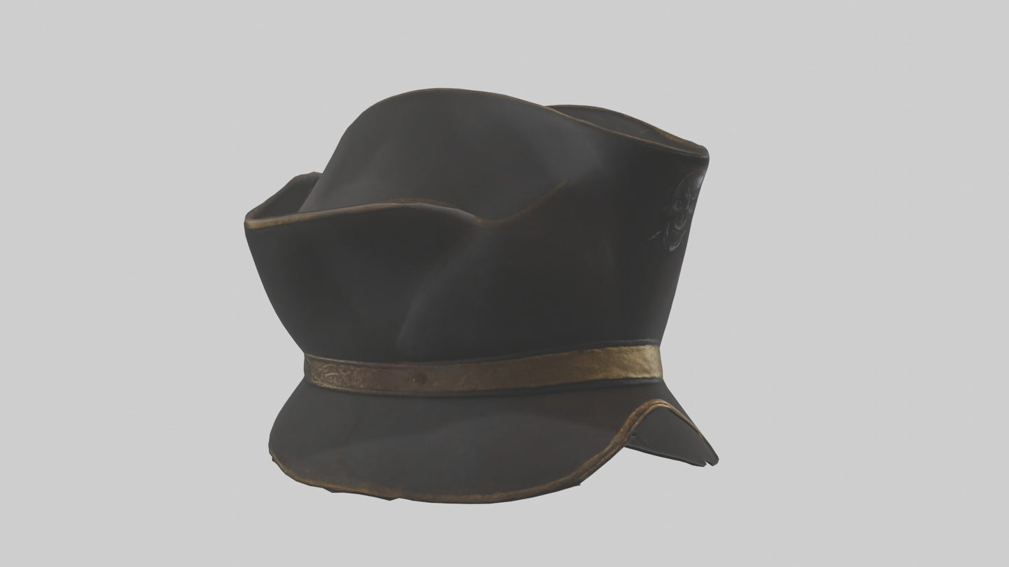 3D model Pirate Hat model VR / AR / low-poly