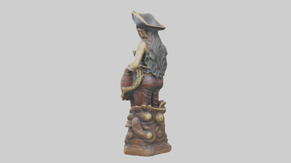 3D model Pirate ship figurehead statue model VR / AR / low-poly