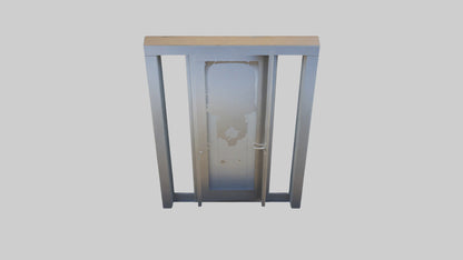 3D model Pivot style entry door model VR / AR / low-poly
