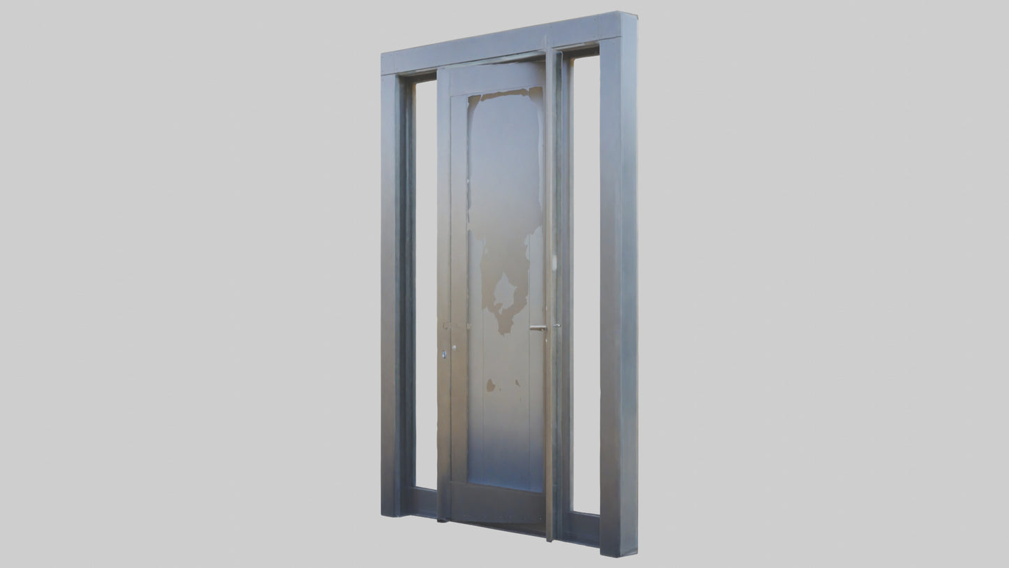 3D model Pivot style entry door model VR / AR / low-poly