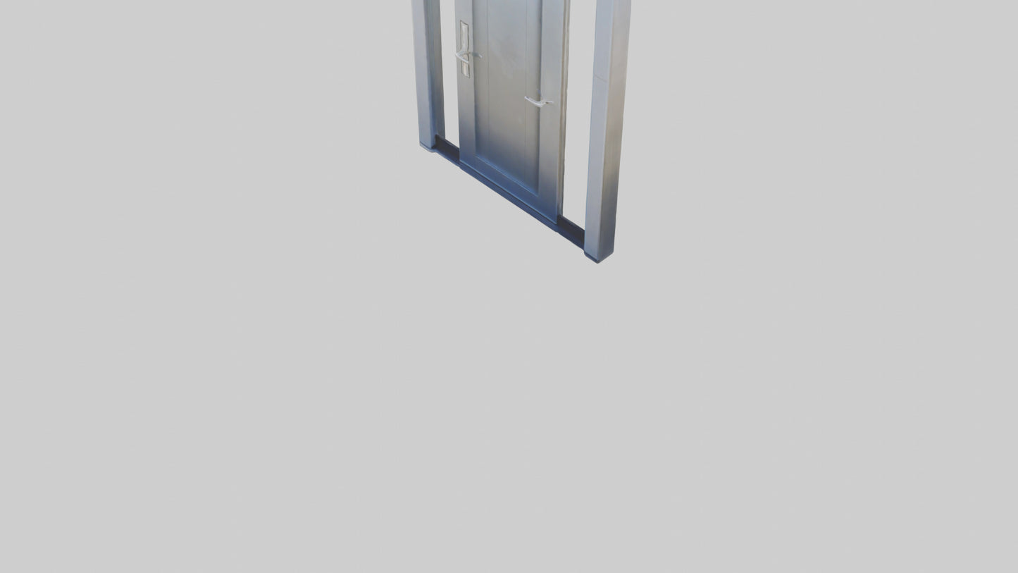 3D model Pivot style entry door model VR / AR / low-poly