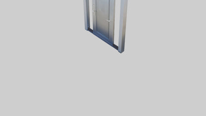 3D model Pivot style entry door model VR / AR / low-poly