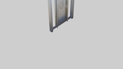 3D model Pivot style entry door model VR / AR / low-poly