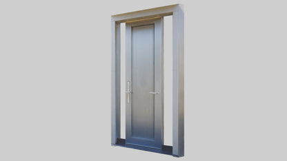 3D model Pivot style entry door model VR / AR / low-poly