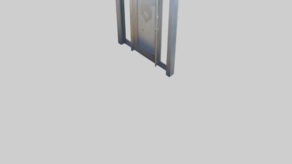 3D model Pivot style entry door model VR / AR / low-poly