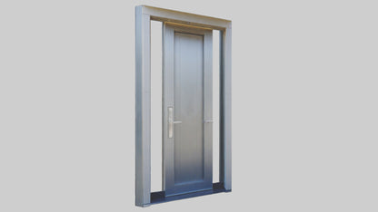 3D model Pivot style entry door model VR / AR / low-poly
