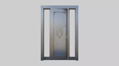 3D model Pivot style entry door model VR / AR / low-poly