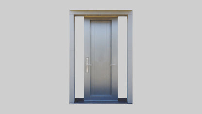 3D model Pivot style entry door model VR / AR / low-poly