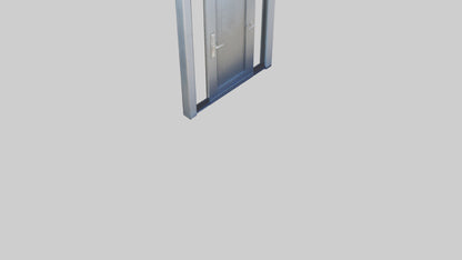3D model Pivot style entry door model VR / AR / low-poly