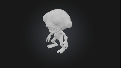 3D model Pixel Art Alien   VR / AR / low-poly