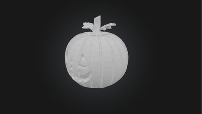 3D model Pixel Art Pumpkin   VR / AR / low-poly