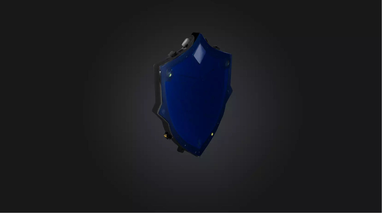 3D model Pixel Shield   VR / AR / low-poly