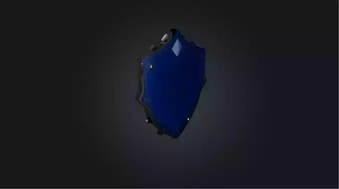 3D model Pixel Shield   VR / AR / low-poly