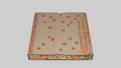 3D model Pizza Box model VR / AR / low-poly