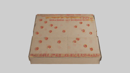 3D model Pizza Box model VR / AR / low-poly