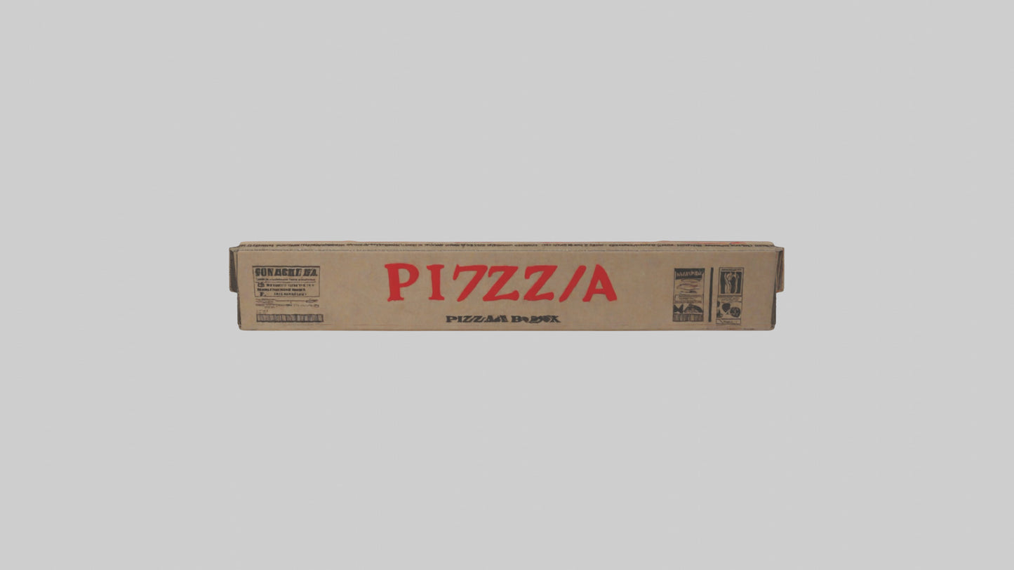 3D model Pizza Box model VR / AR / low-poly