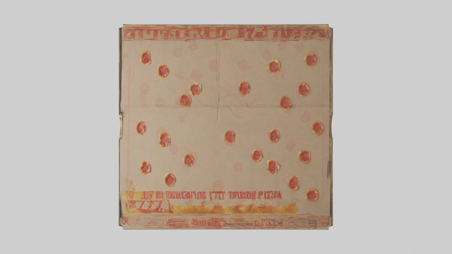 3D model Pizza Box model VR / AR / low-poly