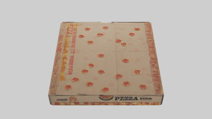 3D model Pizza Box model VR / AR / low-poly