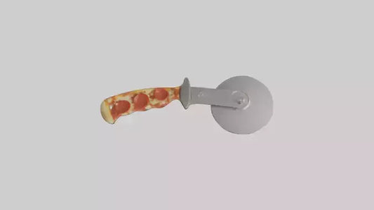 Pizza cutter model VR / AR / low-poly