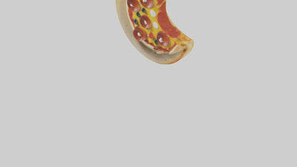 3D model Pizza slice keychain model VR / AR / low-poly