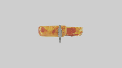 3D model Pizza slice keychain model VR / AR / low-poly