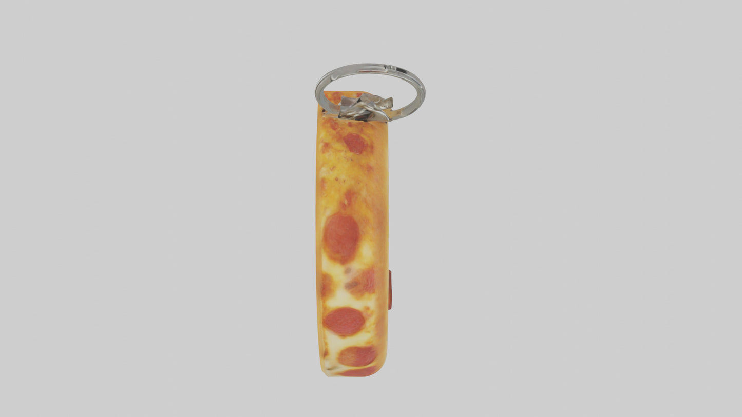 3D model Pizza slice keychain model VR / AR / low-poly