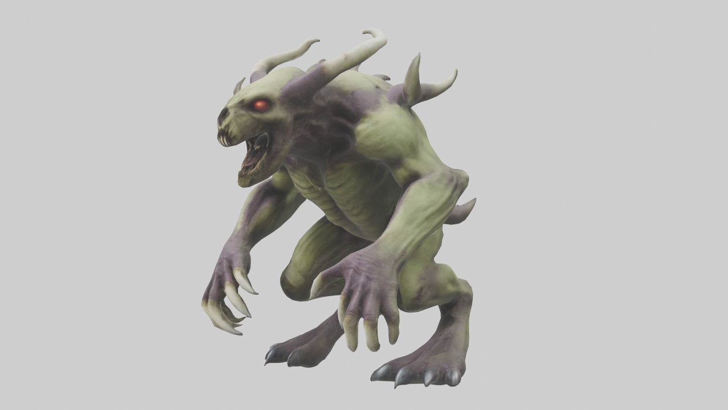 3D model Plague Beast model VR / AR / low-poly