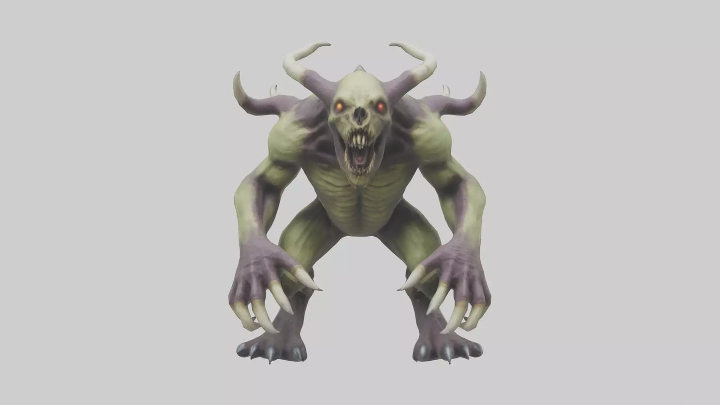 3D model Plague Beast model VR / AR / low-poly
