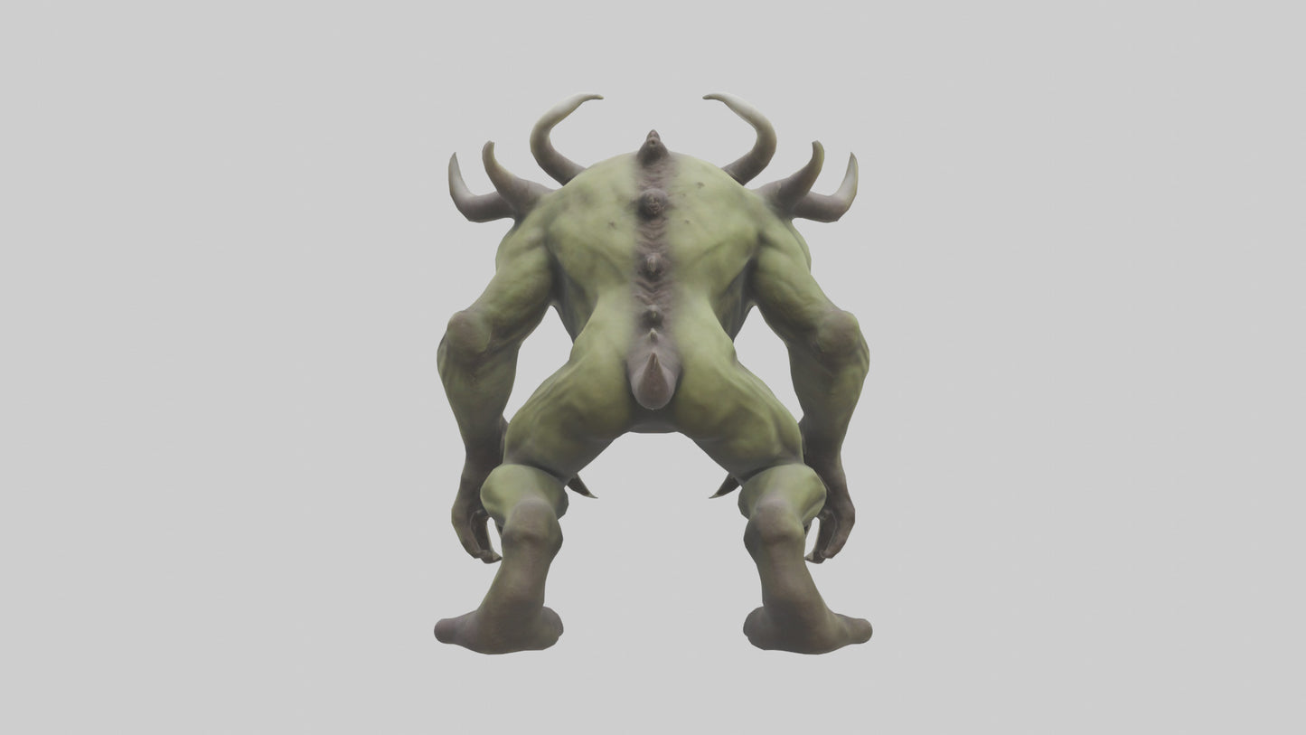 3D model Plague Beast model VR / AR / low-poly