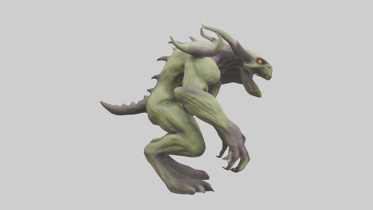 3D model Plague Beast model VR / AR / low-poly