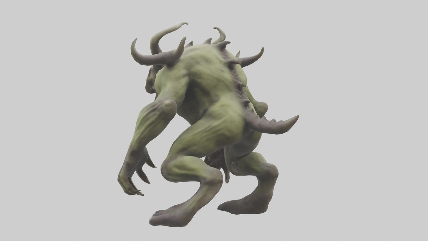 3D model Plague Beast model VR / AR / low-poly