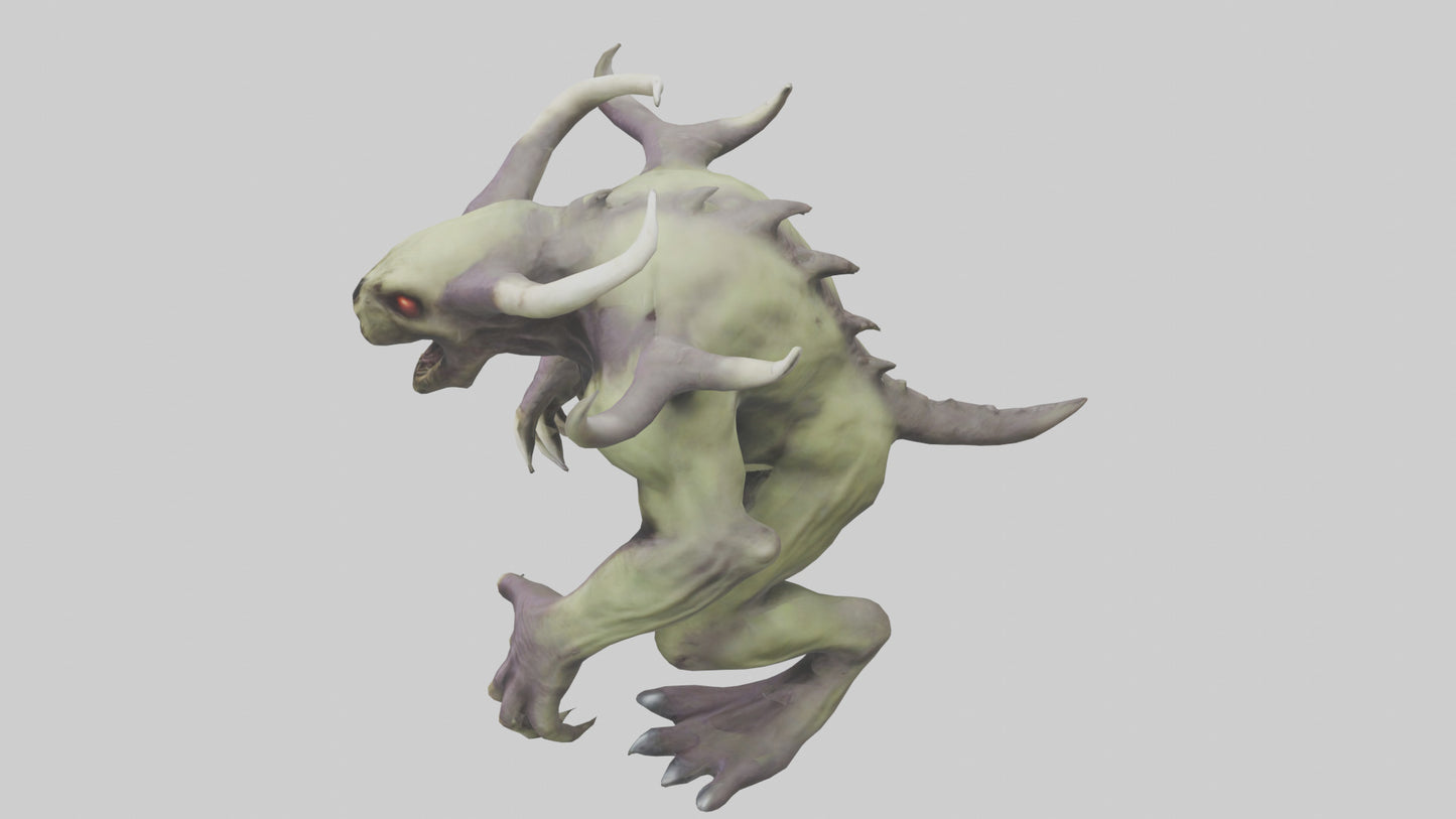 3D model Plague Beast model VR / AR / low-poly