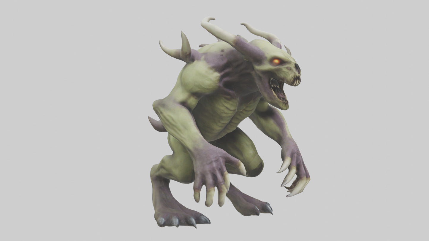 3D model Plague Beast model VR / AR / low-poly
