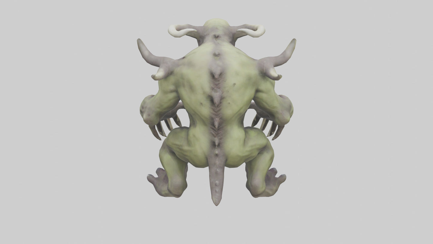 3D model Plague Beast model VR / AR / low-poly