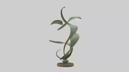 3D model Plant and Stem Movement Sculpture model VR / AR / low-poly