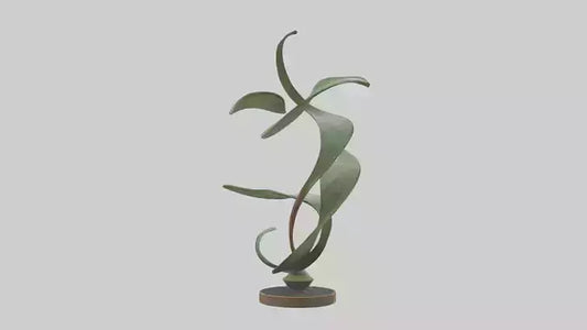 3D model Plant and Stem Movement Sculpture model VR / AR / low-poly