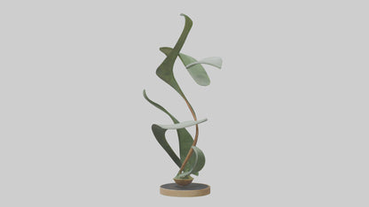 3D model Plant and Stem Movement Sculpture model VR / AR / low-poly
