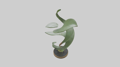 3D model Plant and Stem Movement Sculpture model VR / AR / low-poly